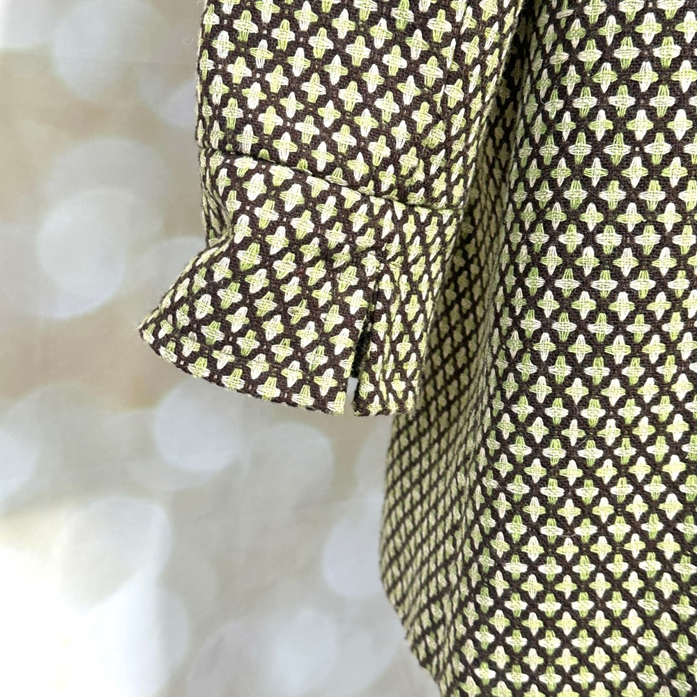 Urban Behaviour Green/Black Patterned Trench Coat - image 7